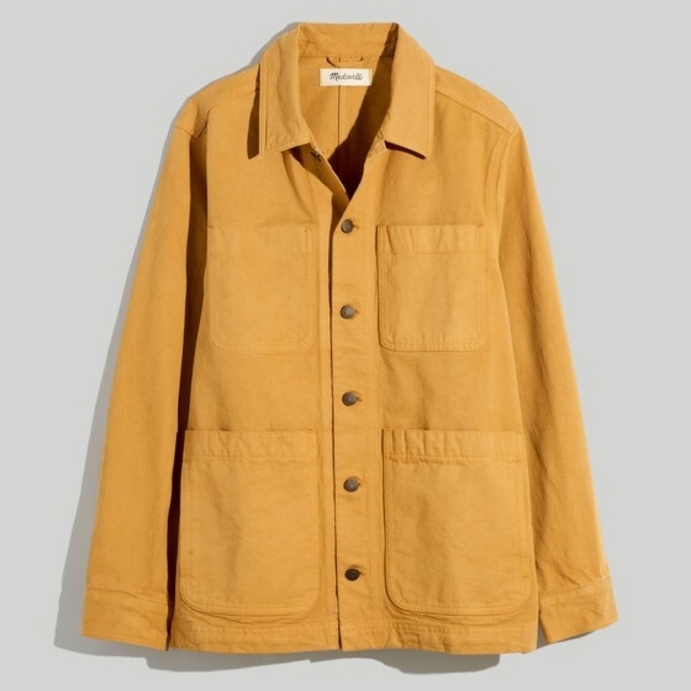 Madewell Mens Garment-Dyed Canvas Chore Jacket Size XXL Workwear Utility Western - Picture 16 of 16